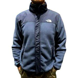 The North Face Mens Tundra Full Zip Fleece Jacket Shady Blue Large NWT